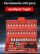 Maleta Skytur Conjunto de Ferramentas 46 Peças Encaixes - ENVIO IMEDIATO!!!